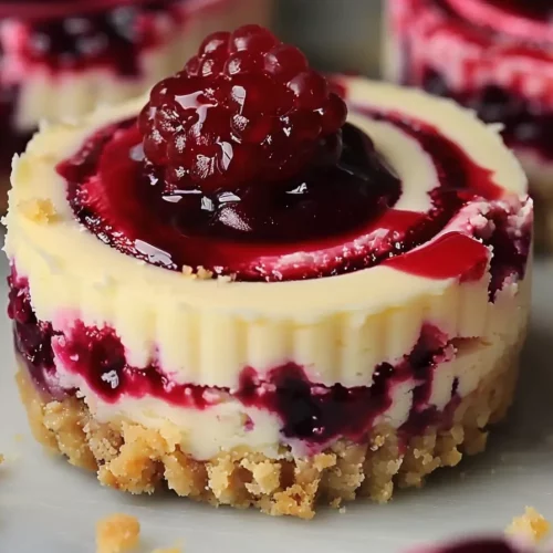 Berry Swirl Cheesecake Bites