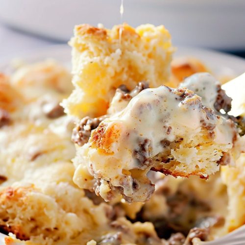 Biscuits and Gravy Casserole
