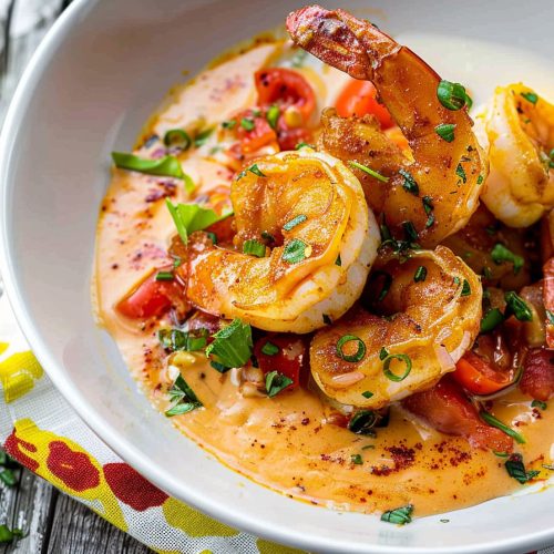 Cajun Shrimp with Tomato Cream Sauce