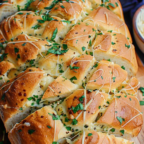Cheesy Garlic Bread Pull Apart