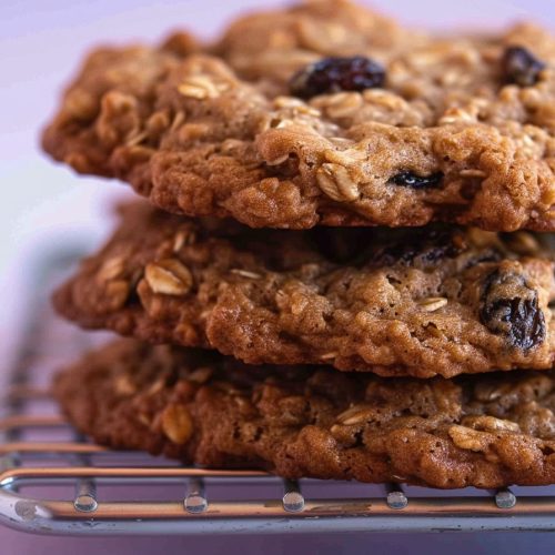 Chewy Oatmeal Raisin Cookies