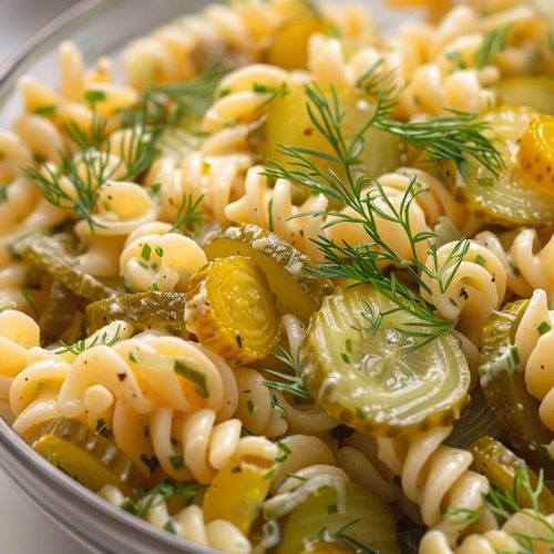 Dill Pickle Pasta Salad