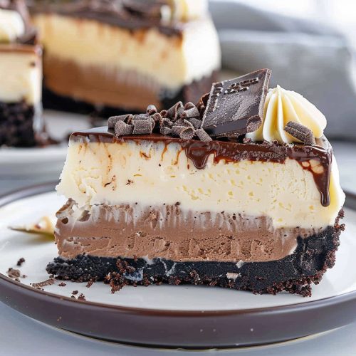 Layered Chocolate Cheesecake
