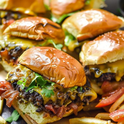 Loaded Juicy Lucy Sheet Pan Sliders
