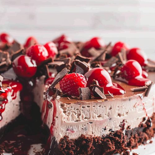 No-Bake Black Forest Cheesecake