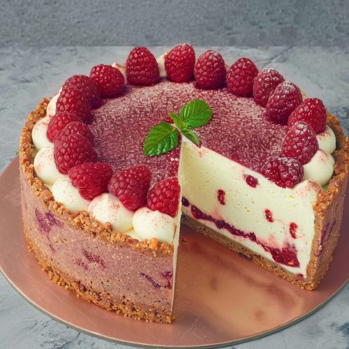 No Bake Raspberry Cheesecake