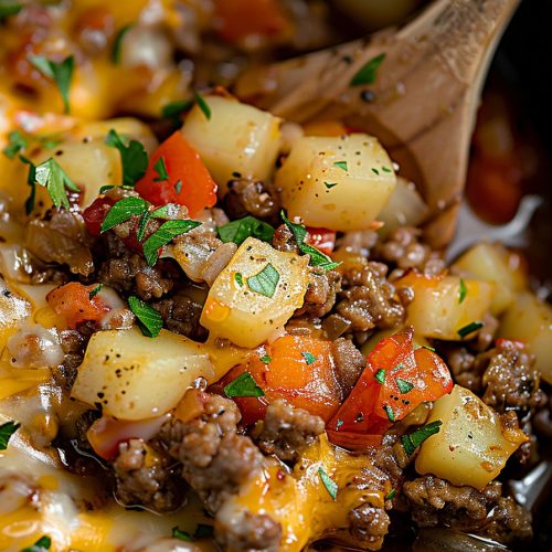 Slow Cooker Hamburger Hash