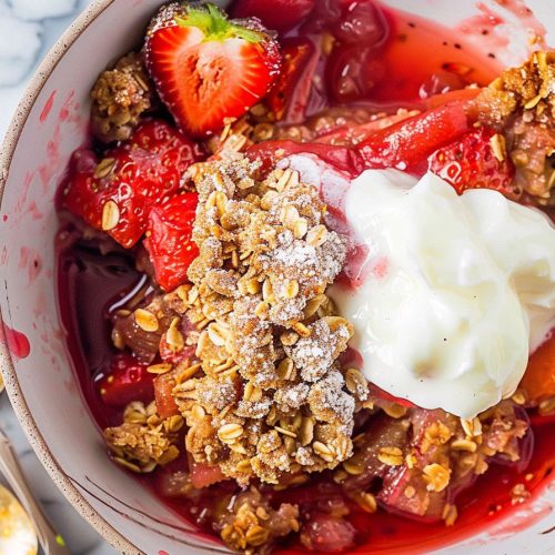 Strawberry Rhubarb Crisp