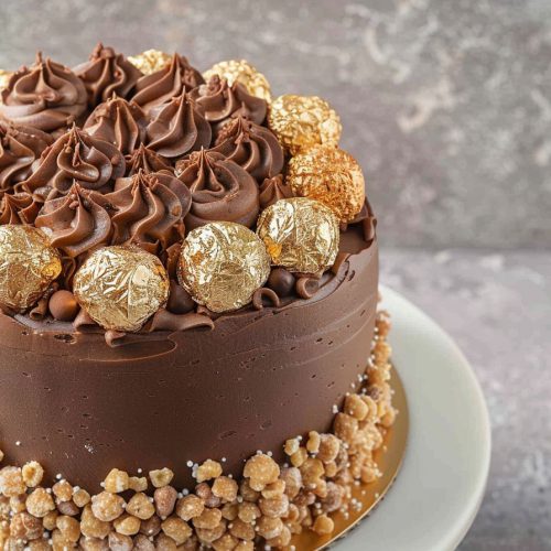 The BEST Ferrero Rocher cake