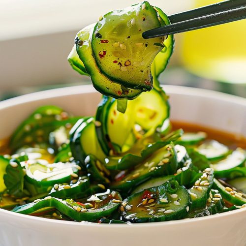 Tiktok Cucumber Salad