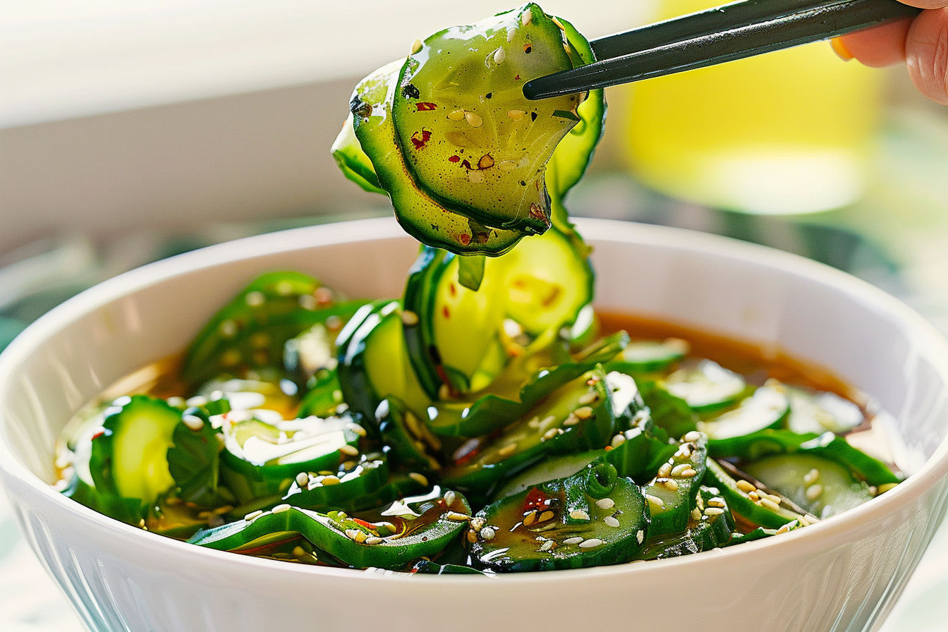 Tiktok Cucumber Salad