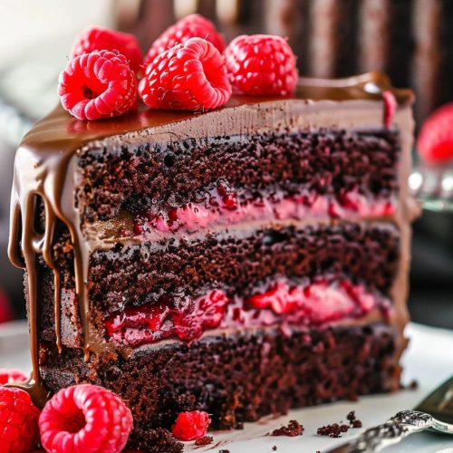 Chocolate Raspberry Layer Cake