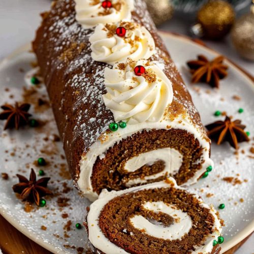 gingerbread cake roll
