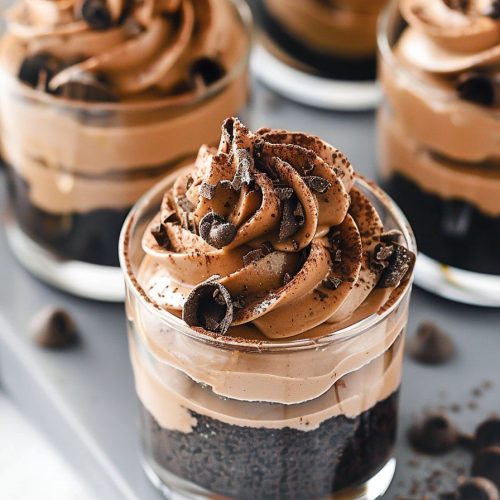 Mini Baileys Chocolate Cheesecake Triefles