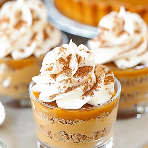 Mini No Bake Pumpkin Pies