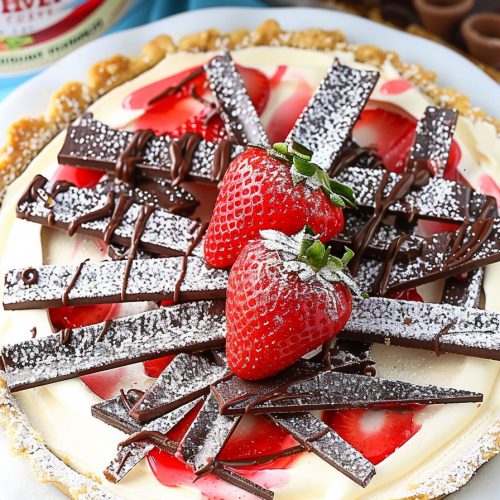 No Bake Neapolitan Cheesecake Pie