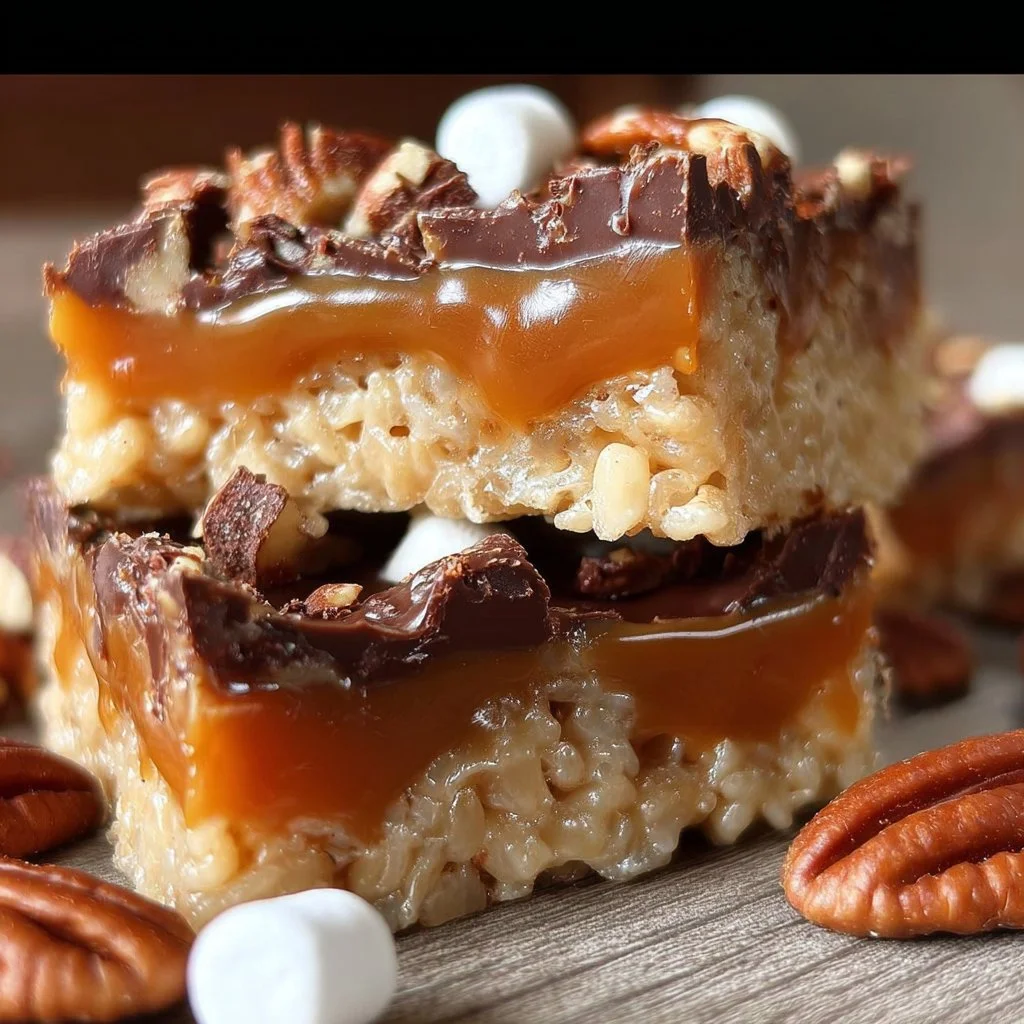 Turtle Rice Cake Caramel Turtle Rice Krispie Treats